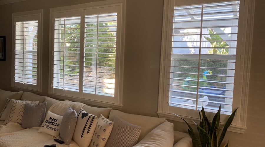 SHUTTERS MOUNTED INSIDE EXISTING CASING WITH SILLS